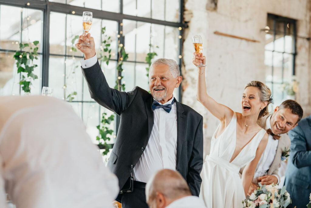 Svatba Stodola Suška svatební hostina přípitek nevěsta