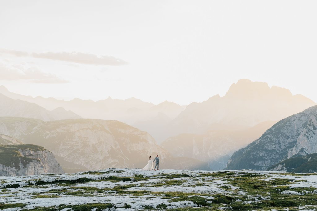 Svatební focení v zahraničí Dolomity