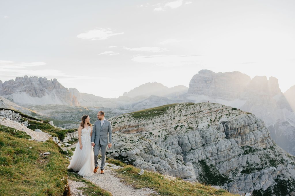 Svatební focení v zahraničí Dolomity